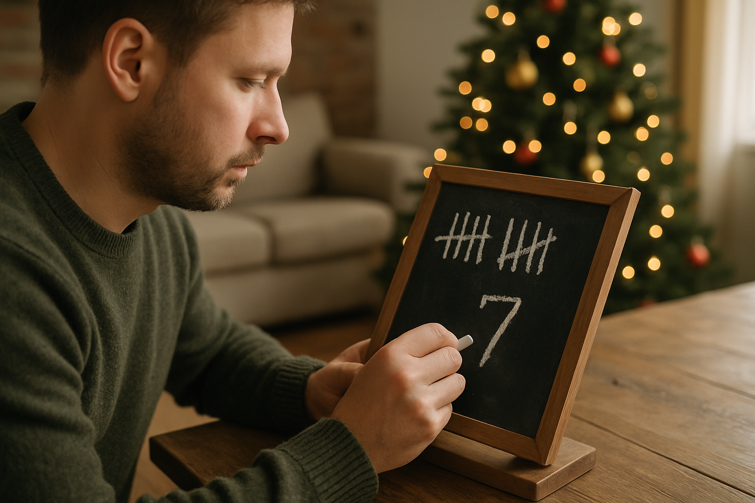 hoeveel vrijdagen tot kerst - Illustration