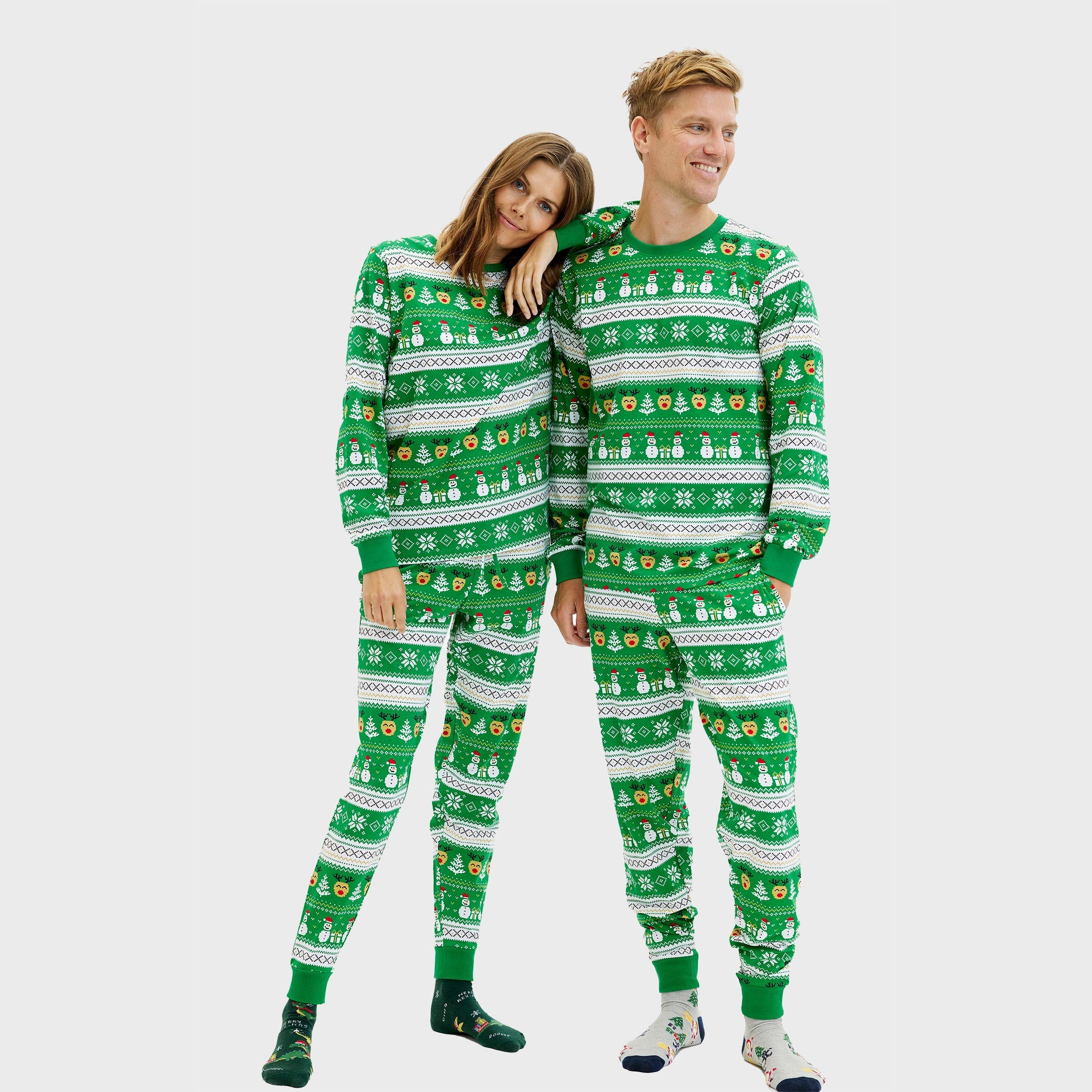 Ultieme kerstpyjama groen - Heren.