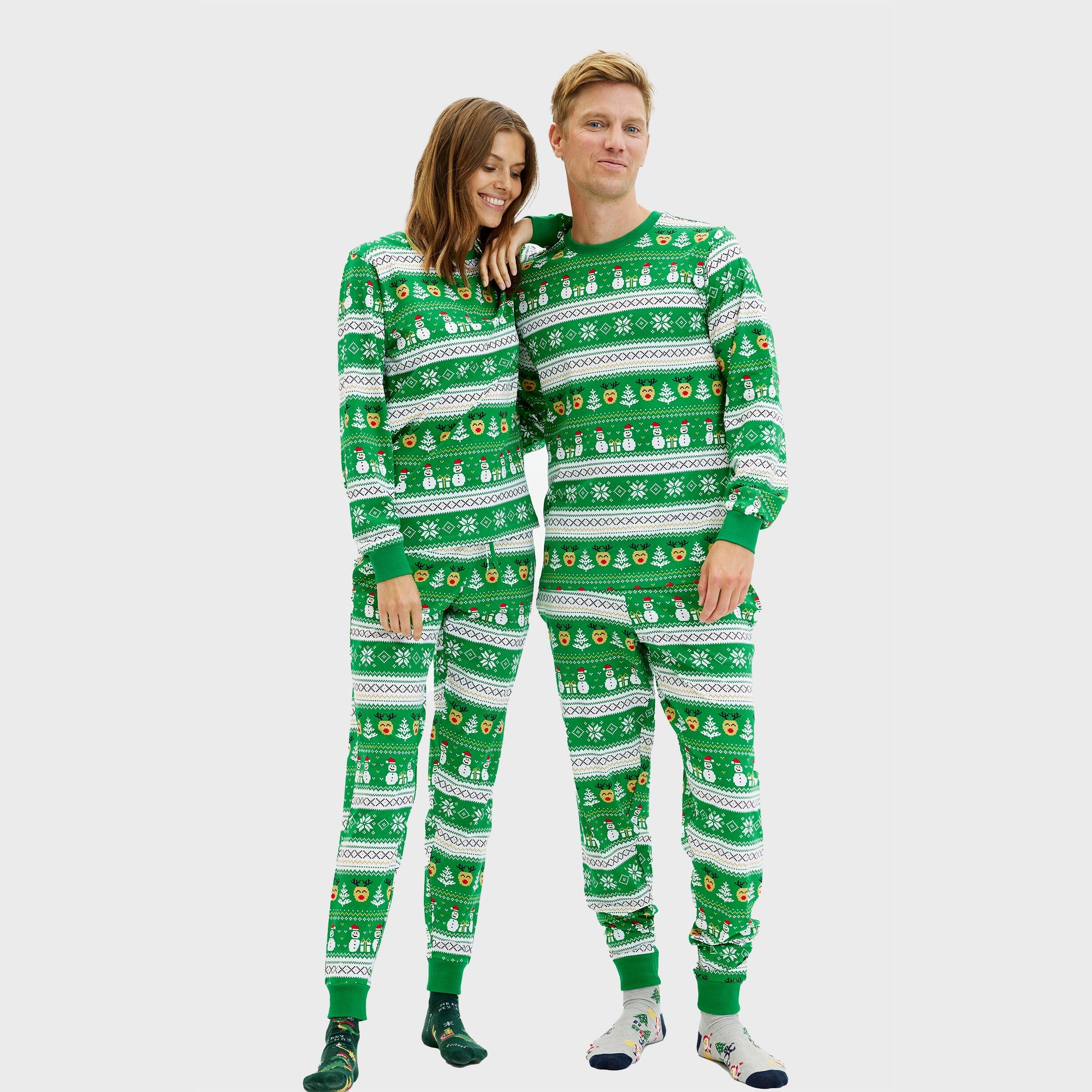 Ultieme kerstpyjama groen - Heren.
