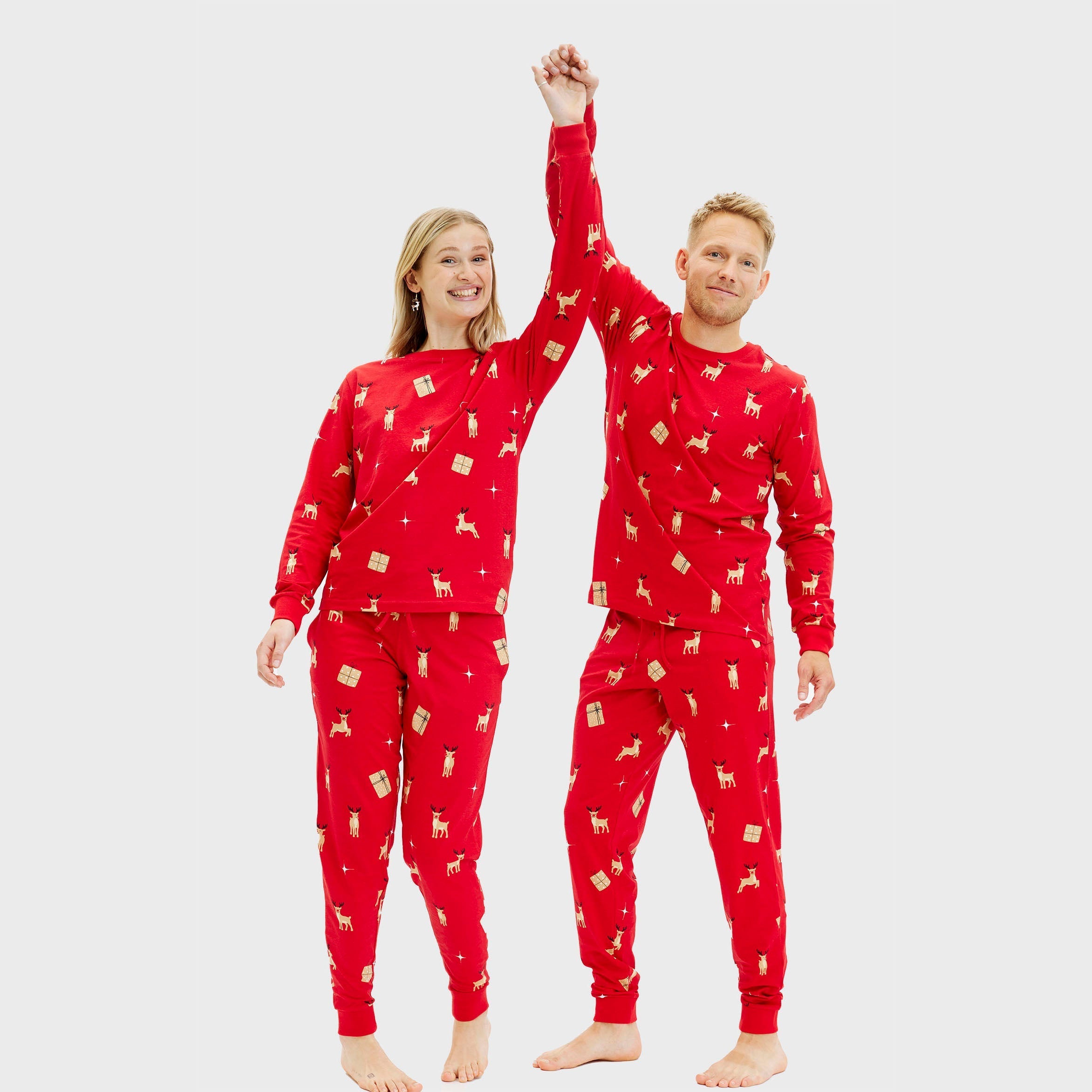 Elegante rode kerstpyjama - Dames.