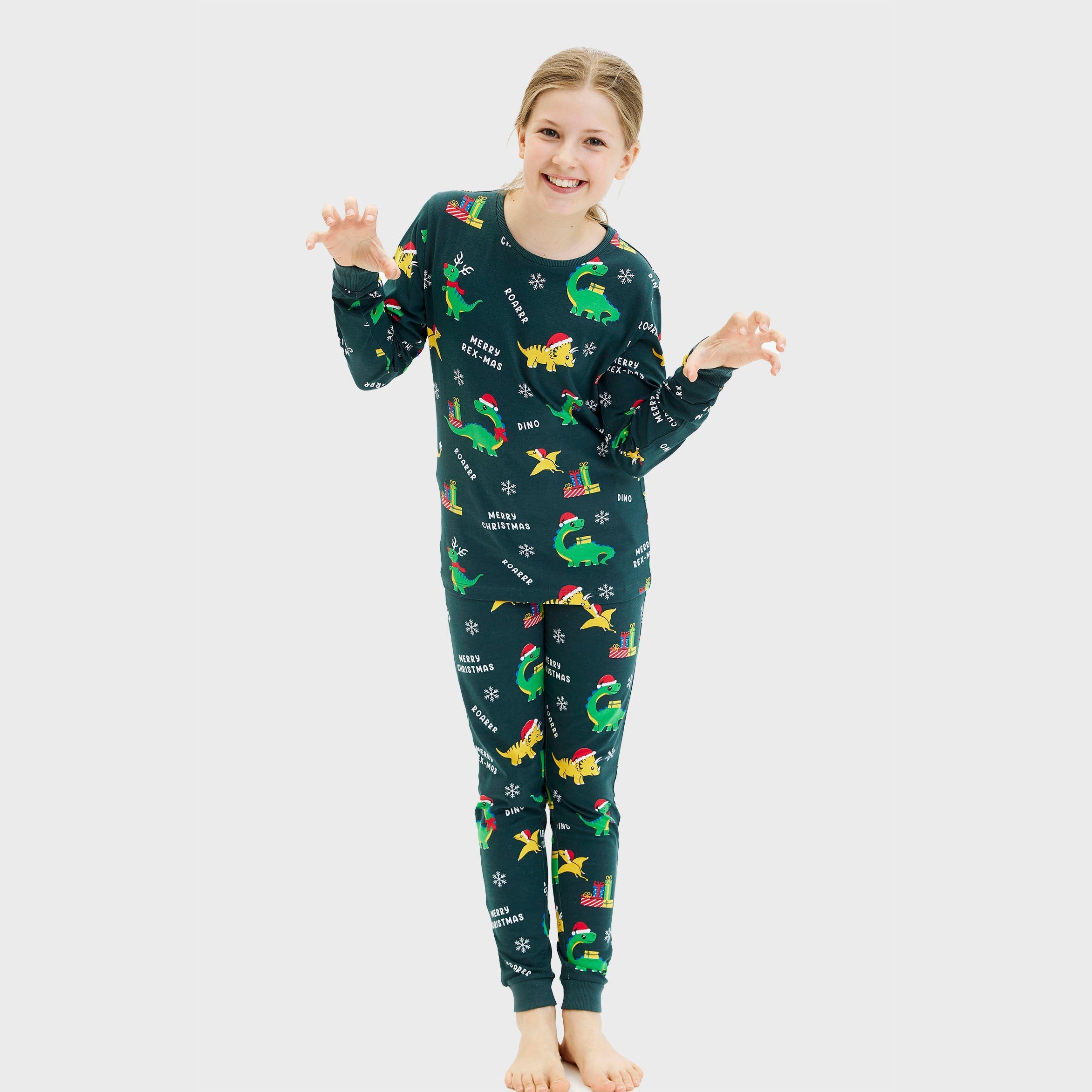 Dino Kerst pyjama - Kinderen.