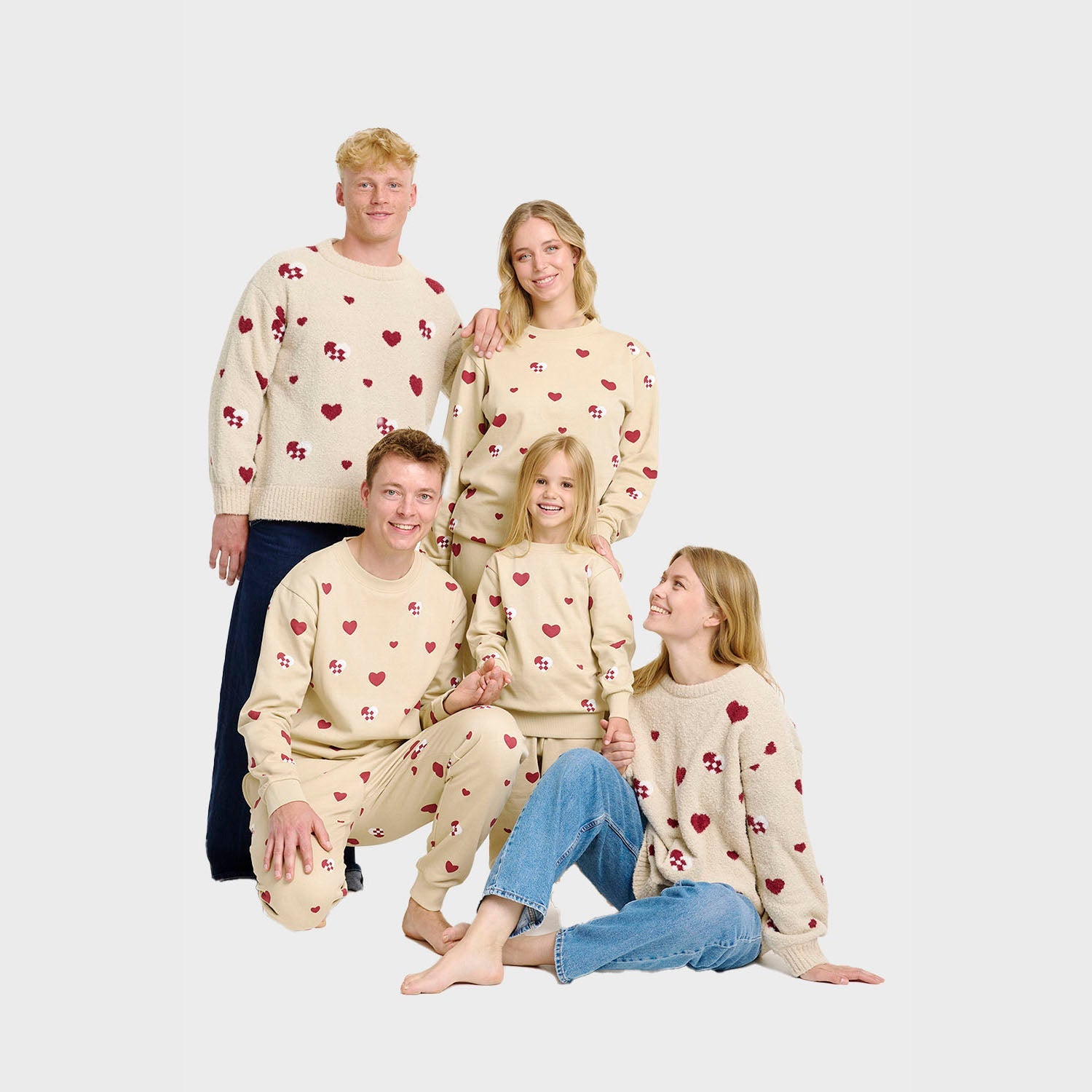 Kersthart sweatset – Heren