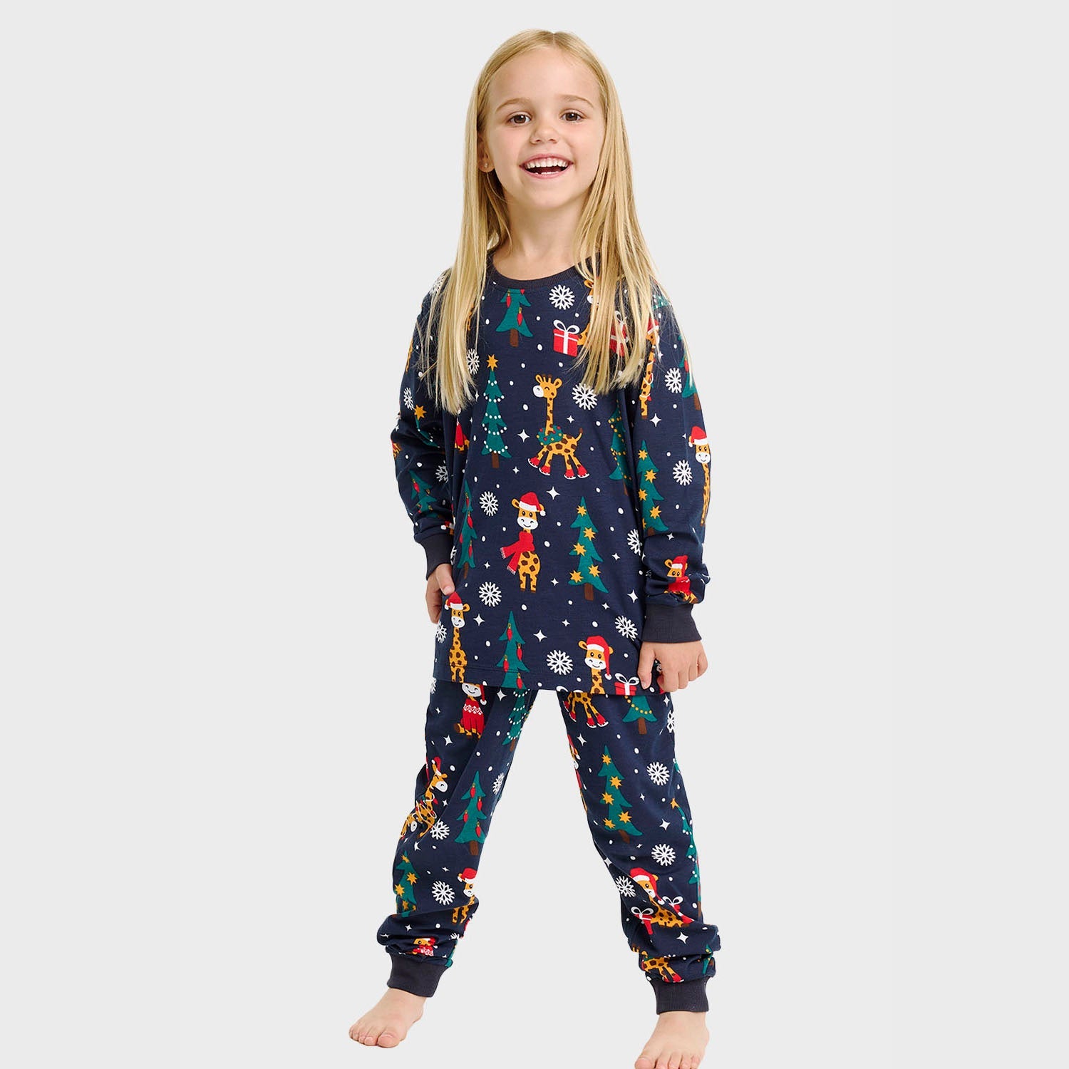 De giraffen kerstpyjama – Kinderen