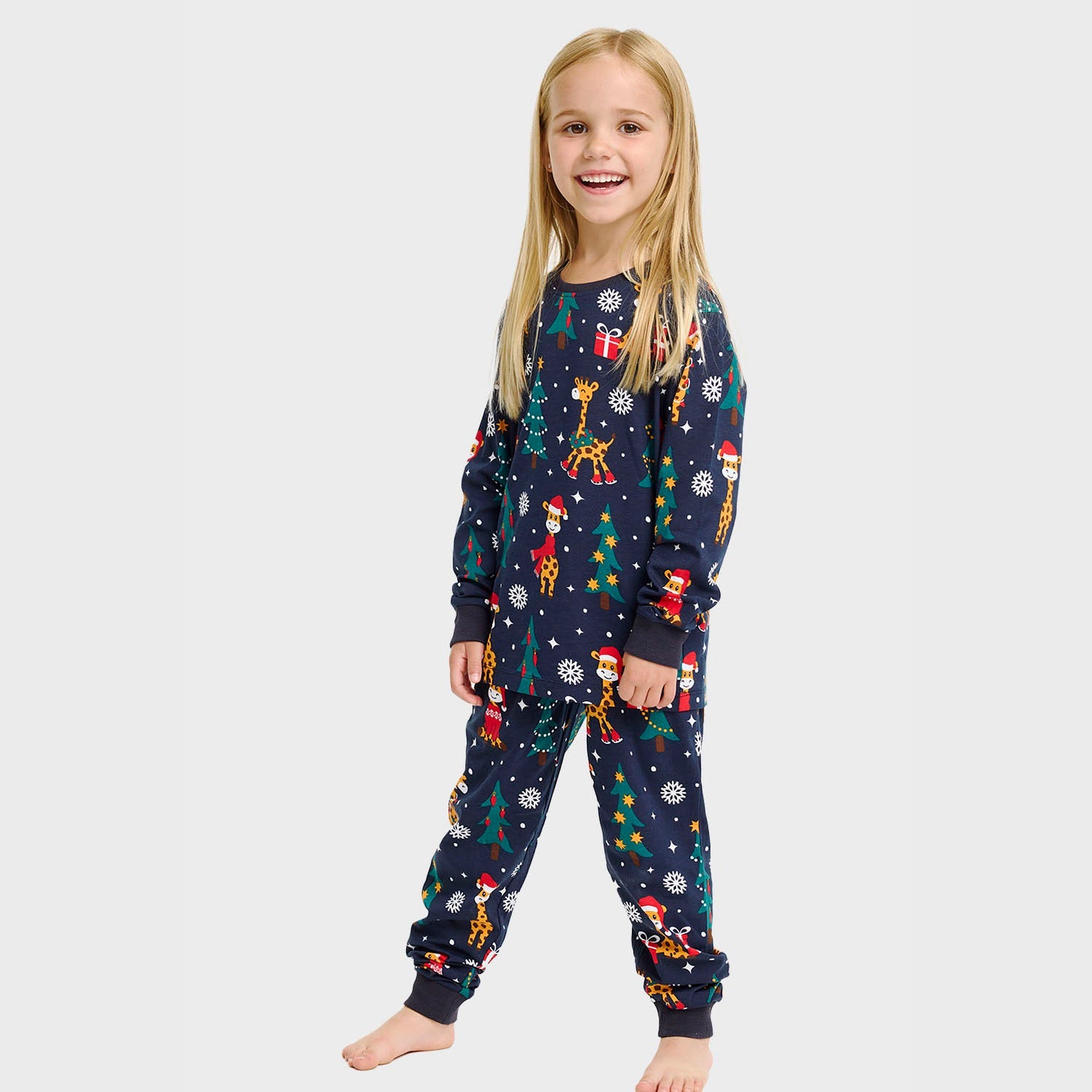 De giraffen kerstpyjama – Kinderen