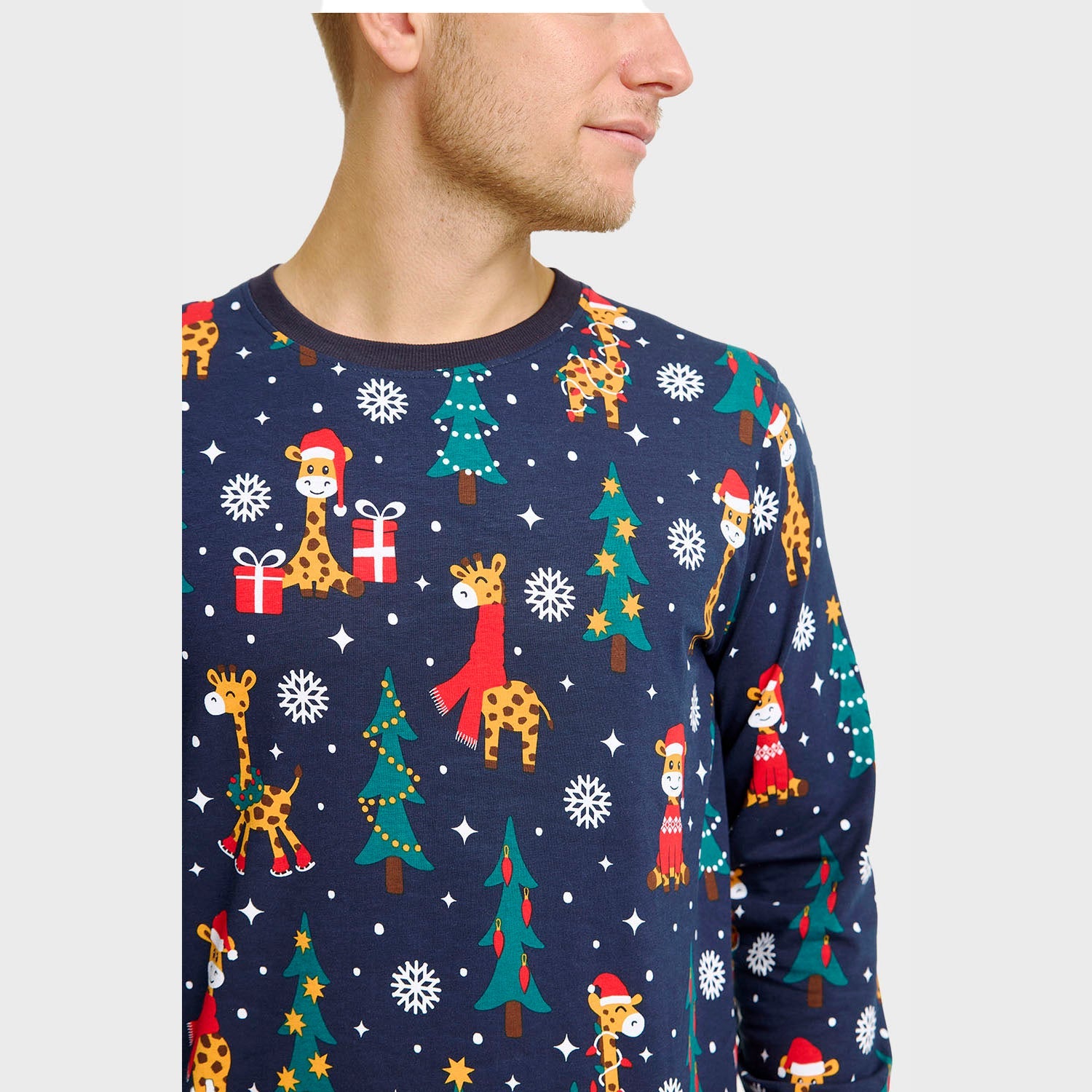 De giraffen kerstpyjama – Heren