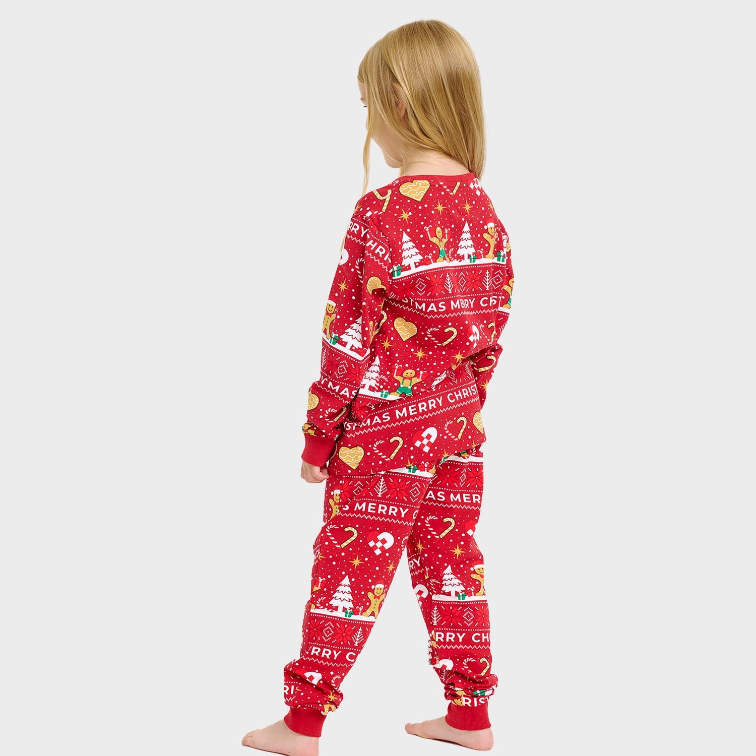 Christmas Cookie kerstpyjama rood – Kinderen