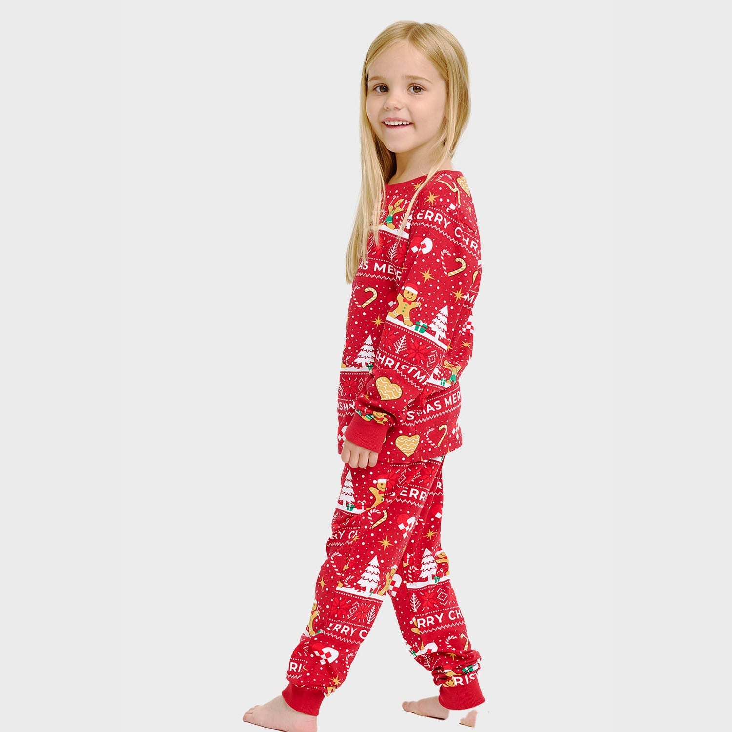 Christmas Cookie kerstpyjama rood – Kinderen