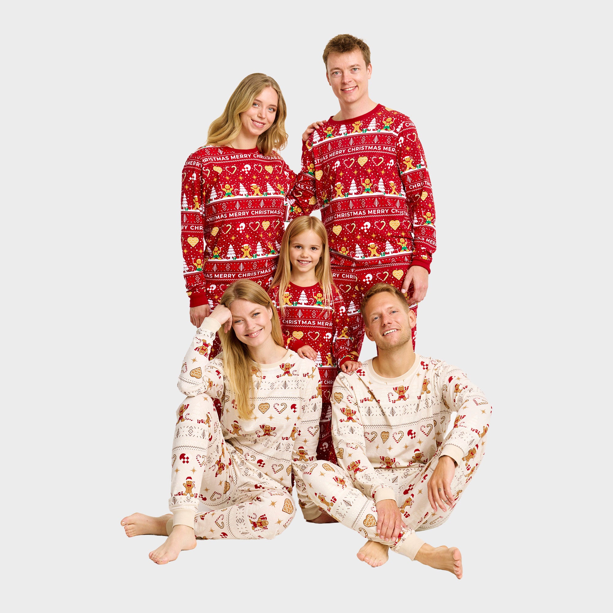 Christmas Cookie kerstpyjama rood – Dames