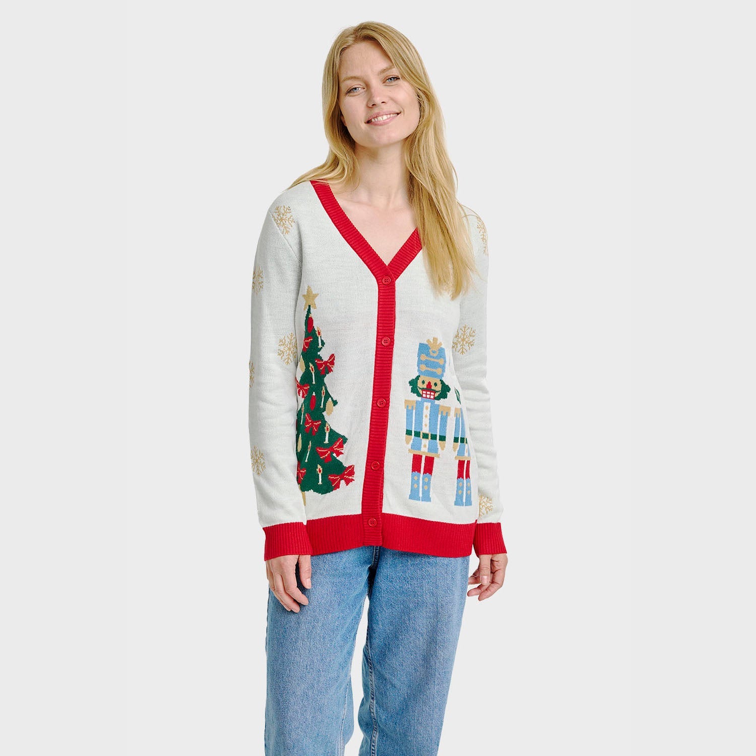 The Nutcracker kerstcardigan – Dames