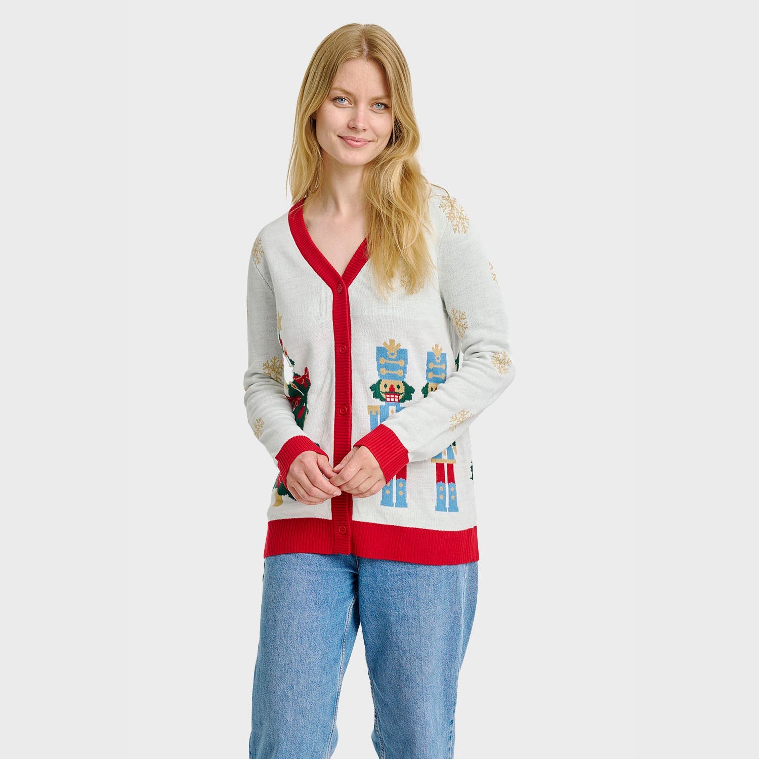 The Nutcracker kerstcardigan – Dames