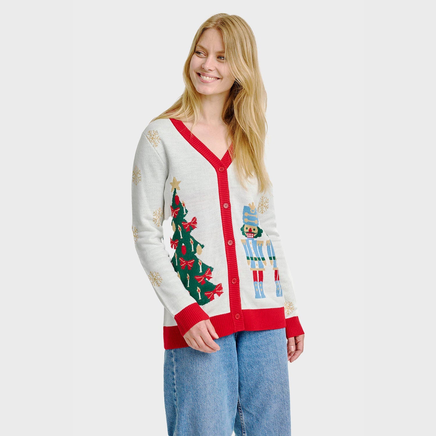 The Nutcracker kerstcardigan – Dames