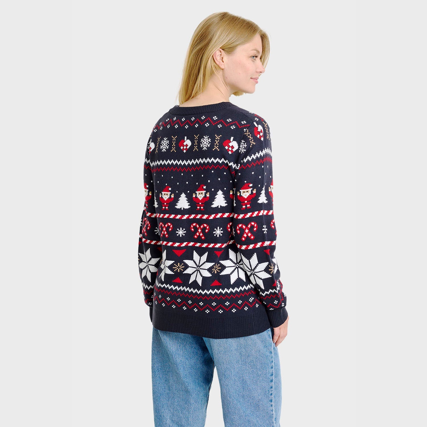 Santa’s kerstcardigan – Dames
