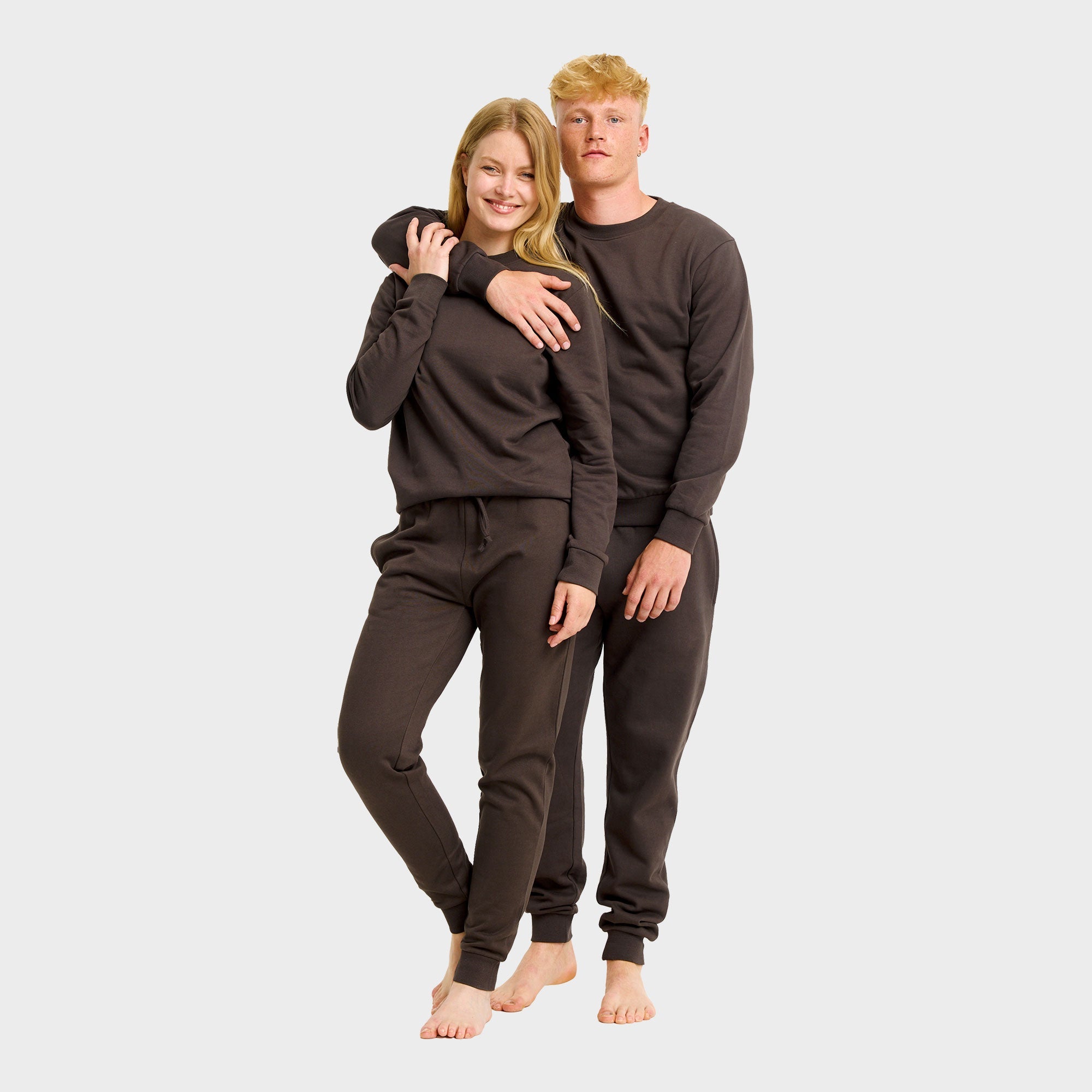 Sweatset bruin - Dames.