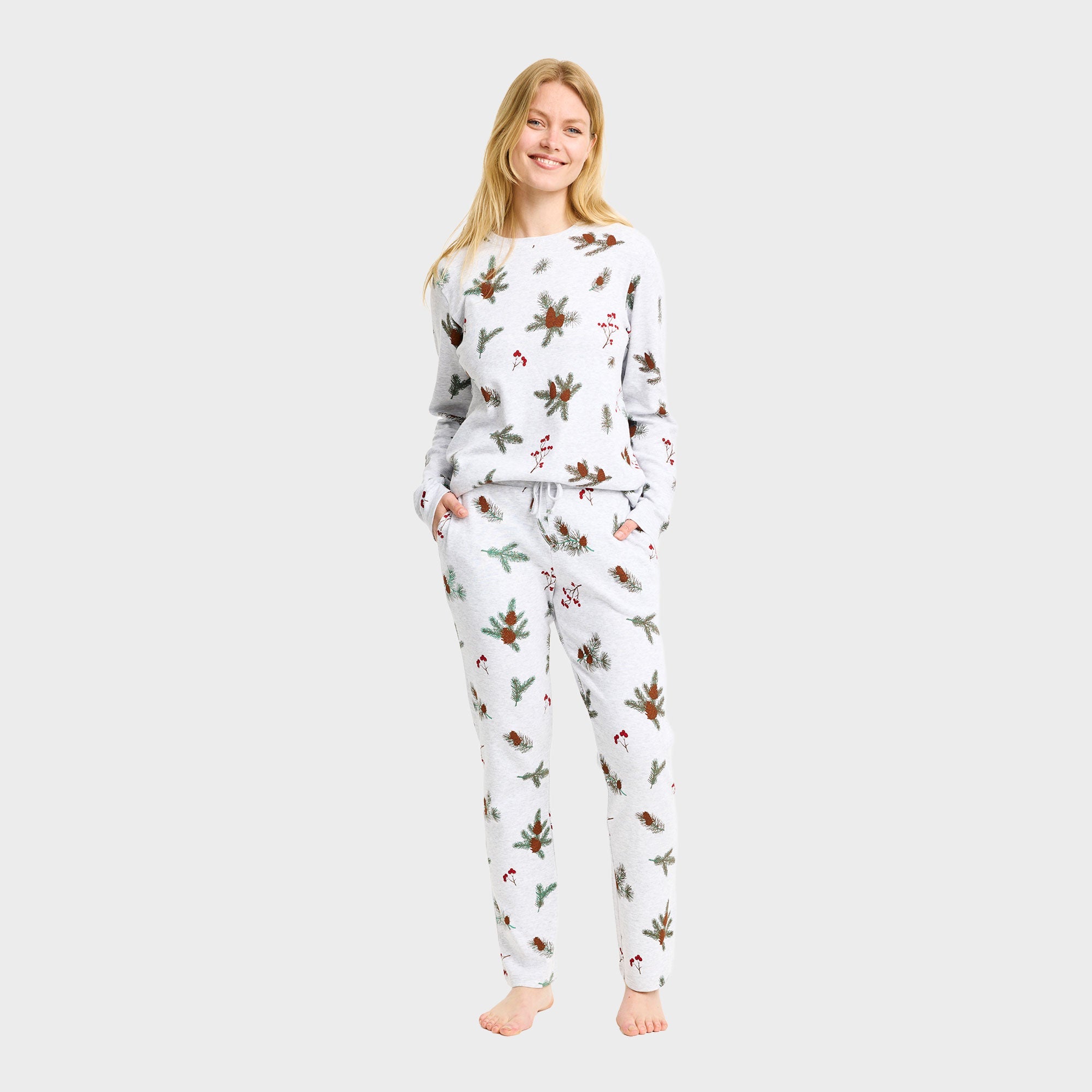 De geribde pyjama – Dames