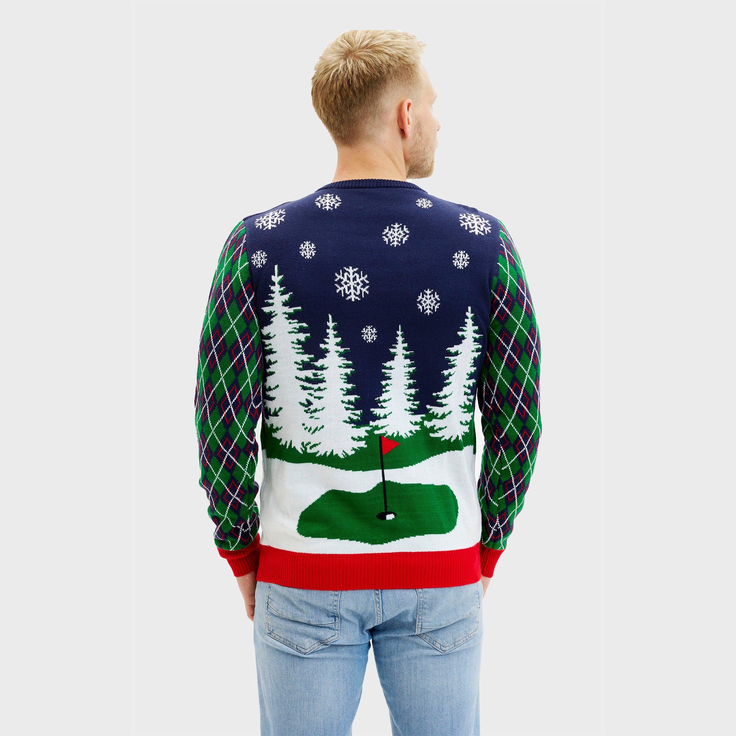 Ho Ho Hole In One Kersttrui - Heren