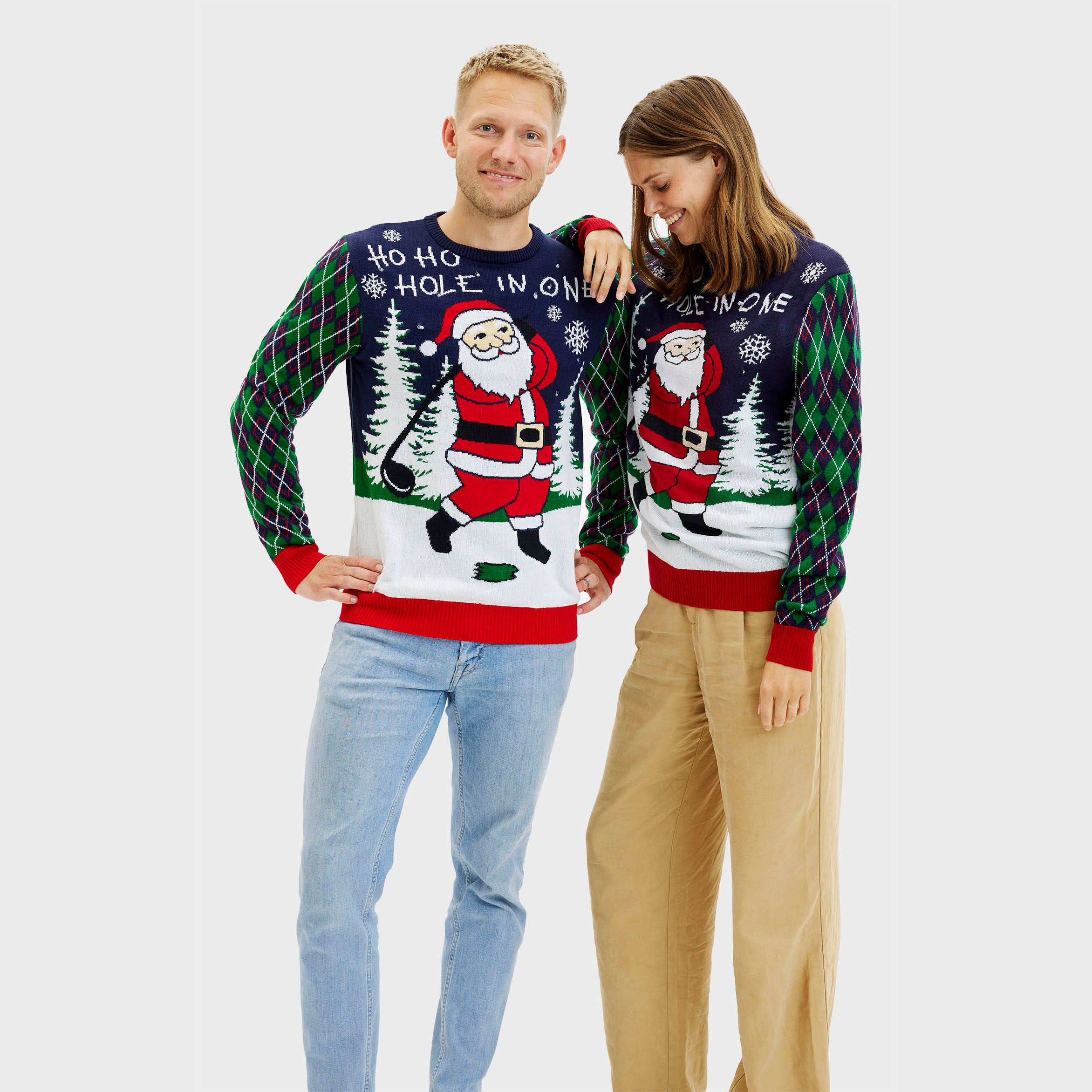 Ho Ho Hole In One Kersttrui - Dames