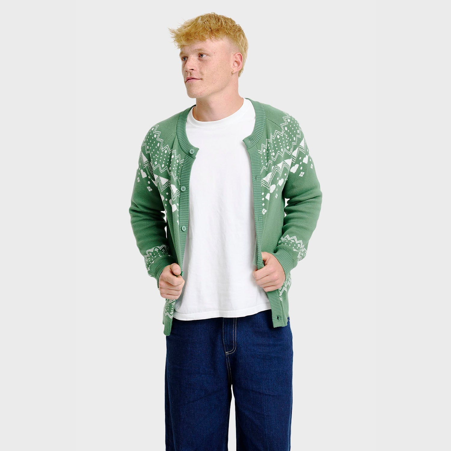 De Eenvoudige Cardigan  - Heren