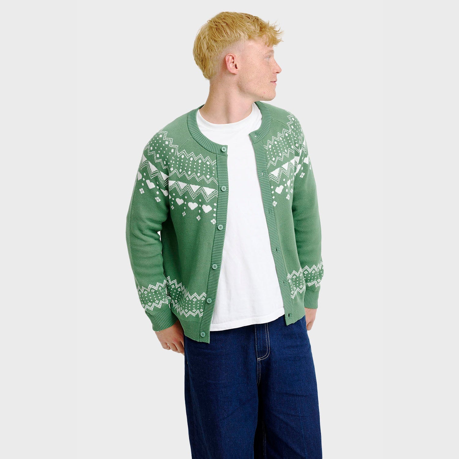 De Eenvoudige Cardigan  - Heren
