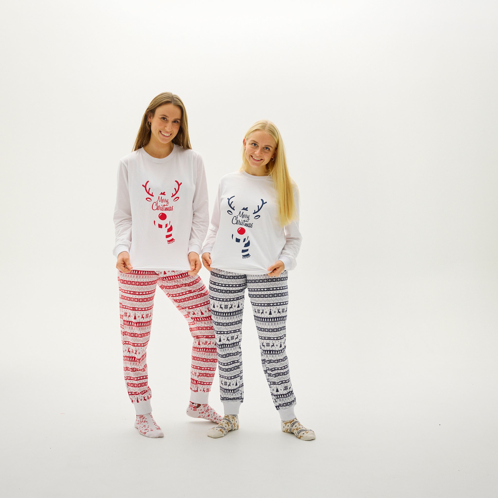 Cute Kerstpyjama Rood - Dames.