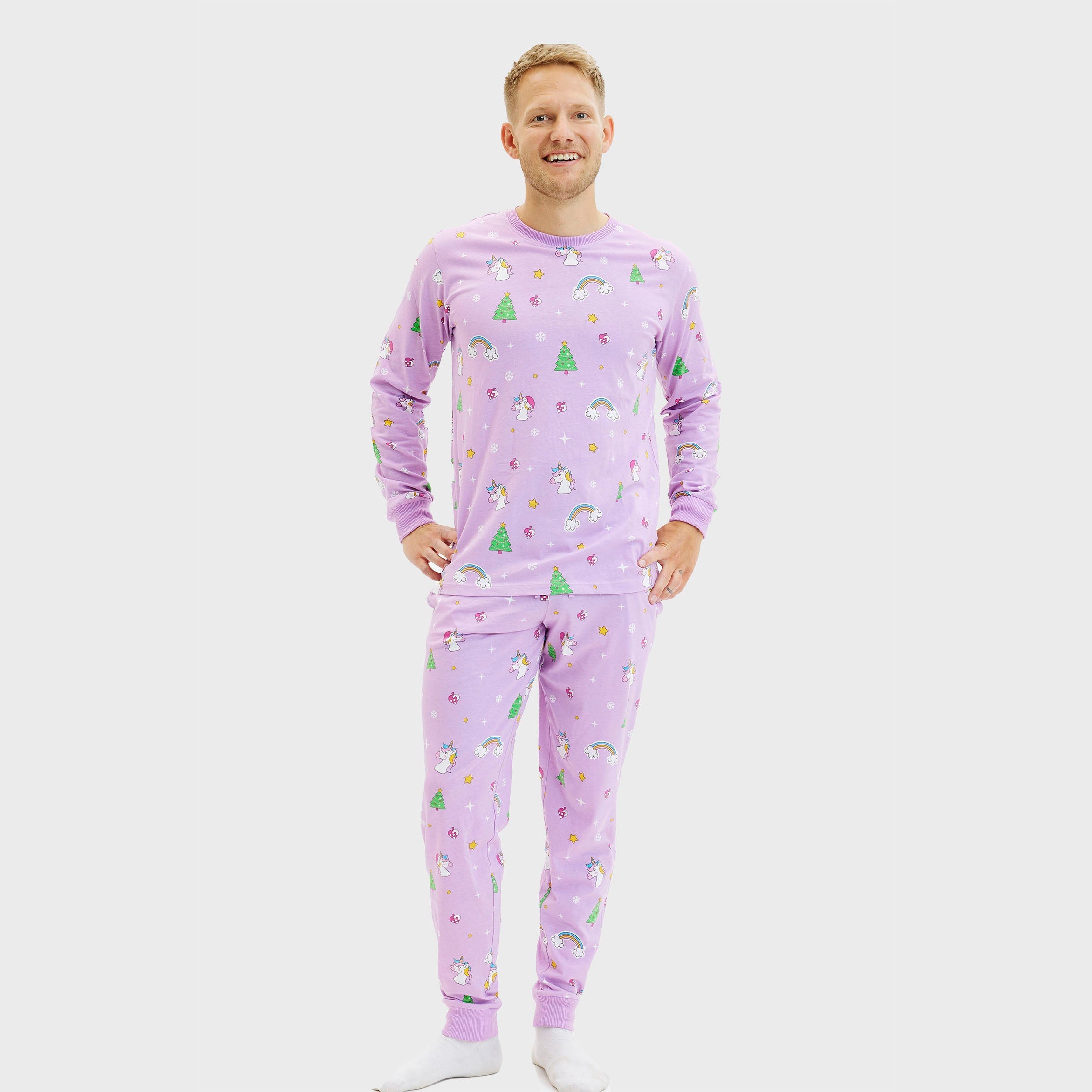 Eenhoorn kerstpyjama - Heren.