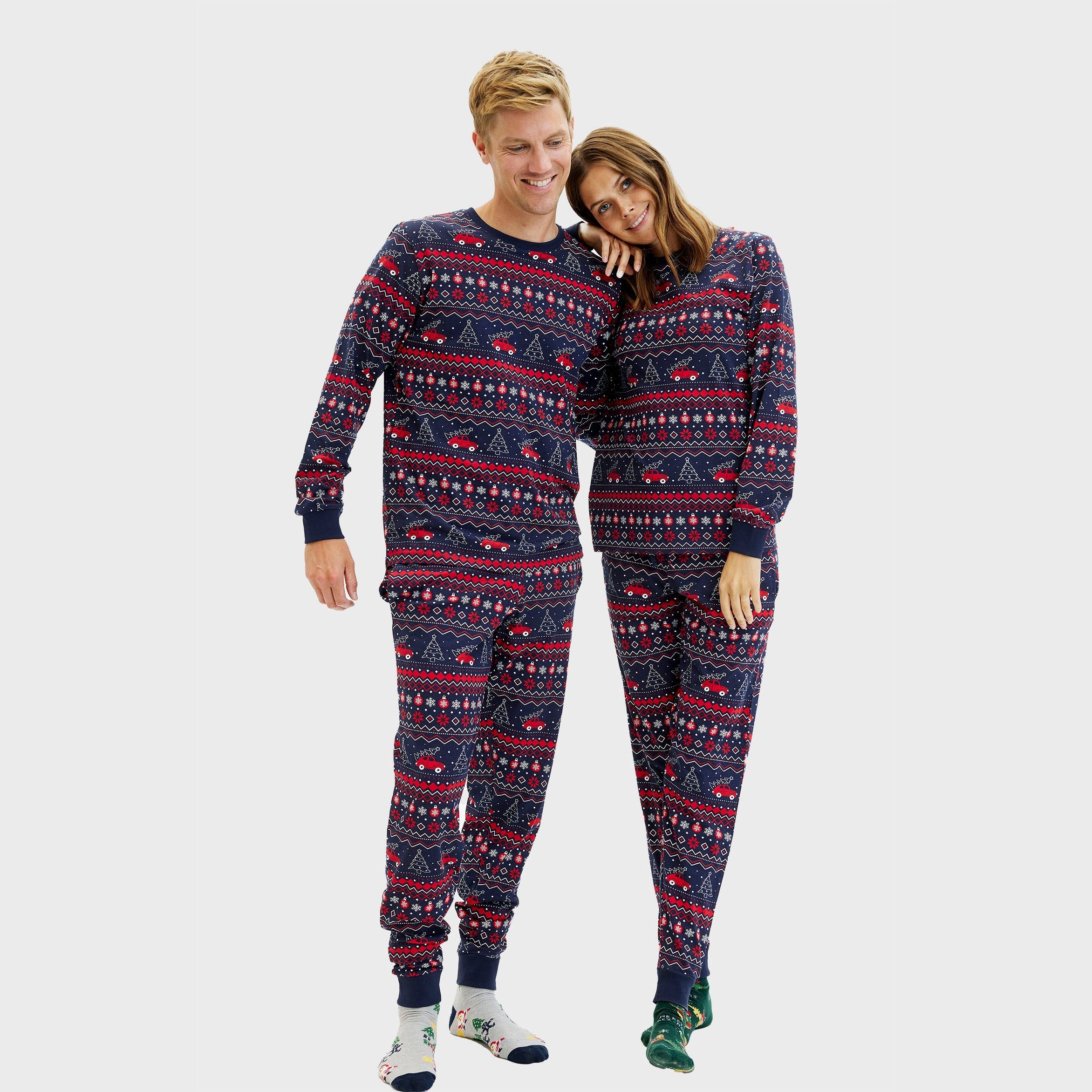 Driving home for Kerst pyjama - Heren.