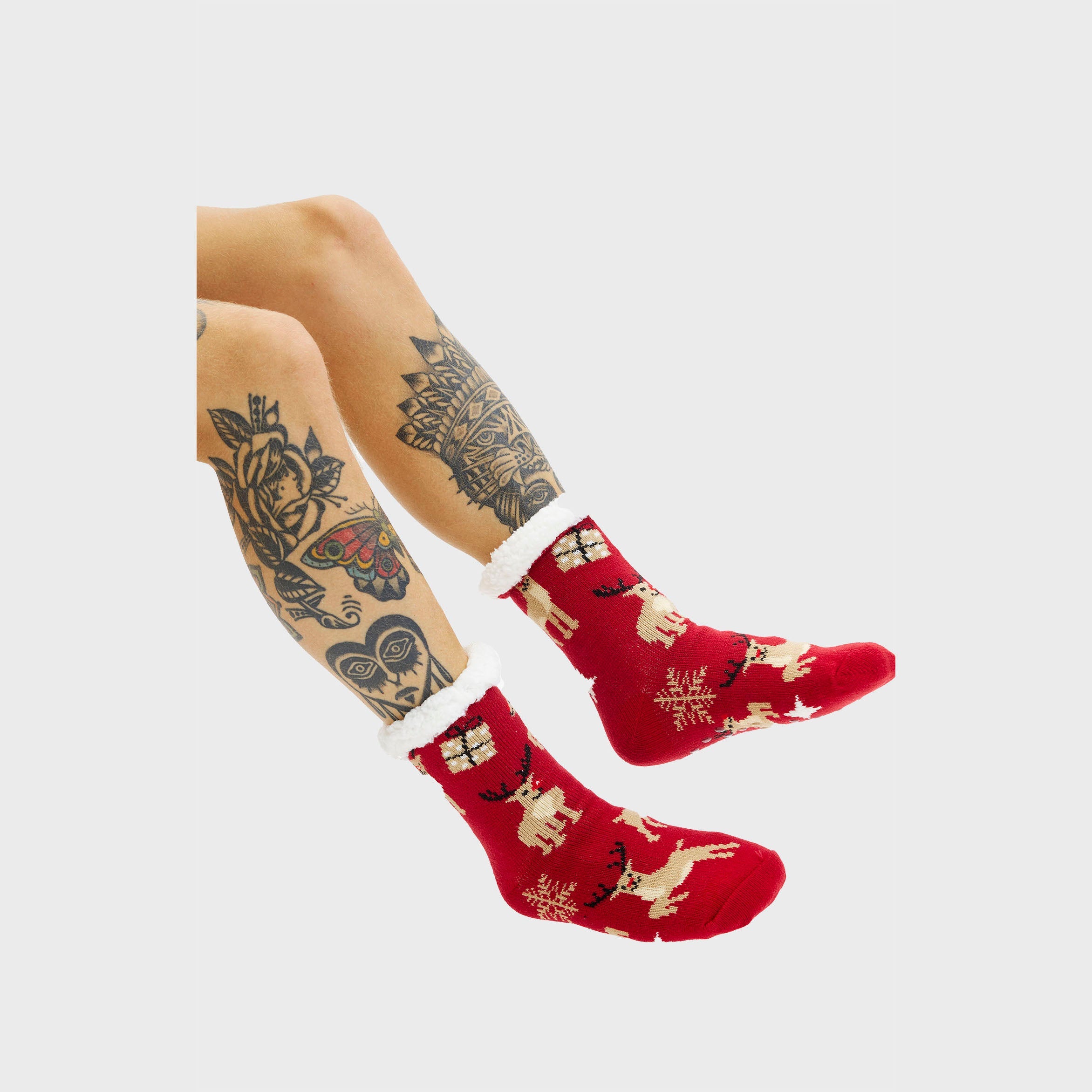 De favoriete kerstsokken van het rendier