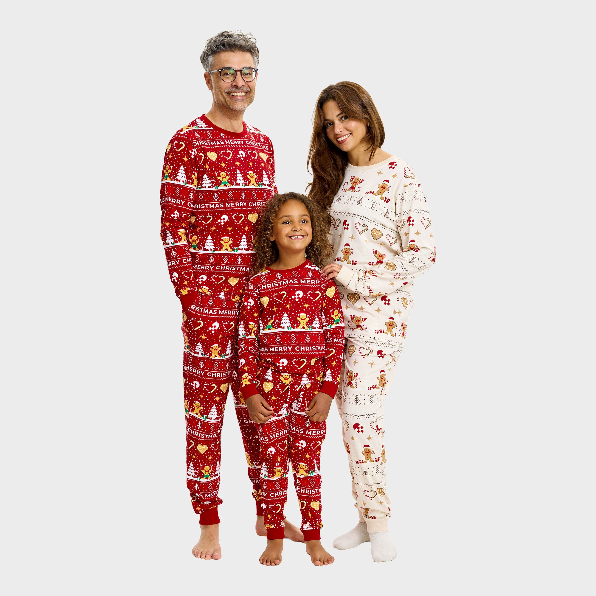 Christmas Cookie kerstpyjama rood – Heren