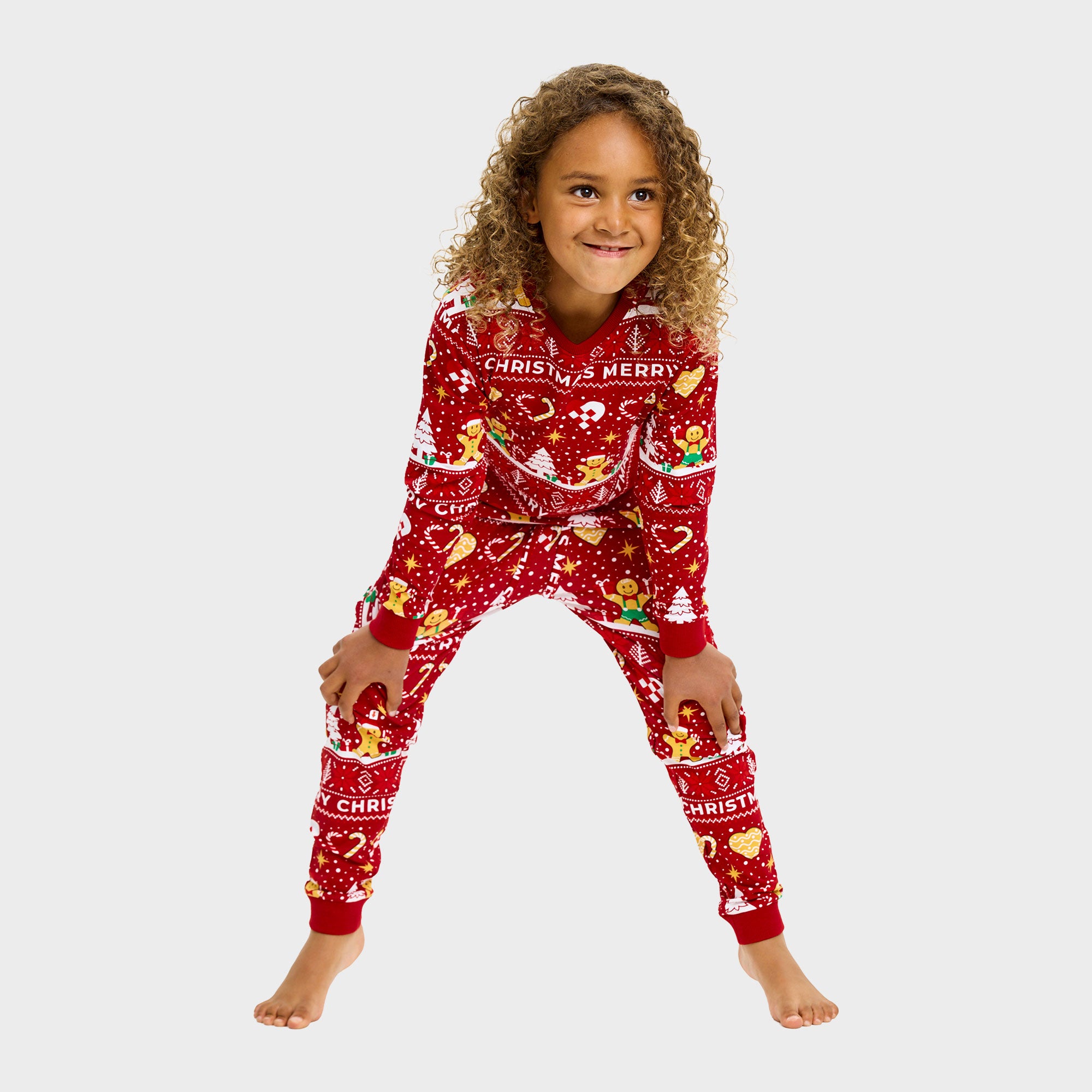 Christmas Cookie kerstpyjama rood – Kinderen