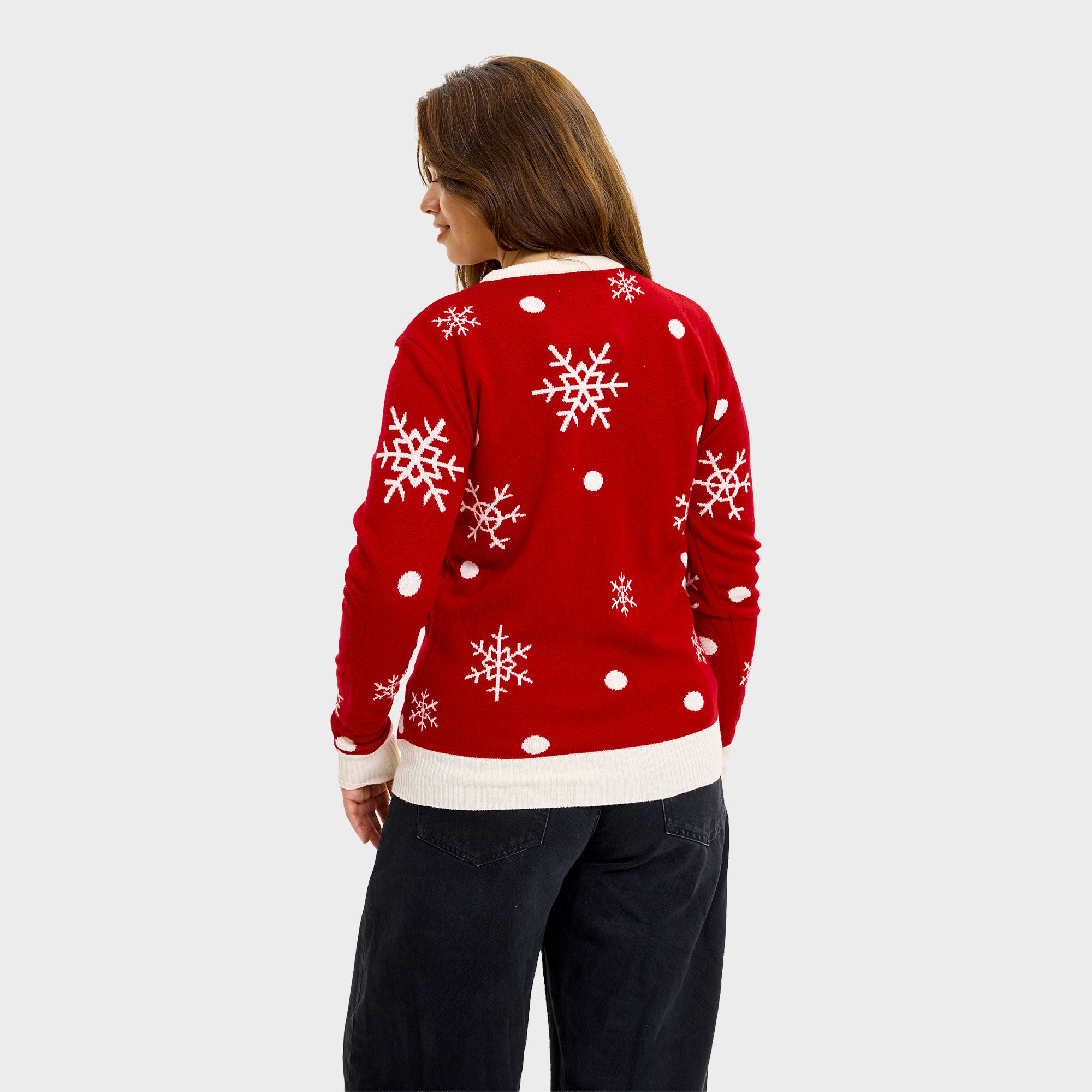 De schattige rendieren kersttrui - Dames