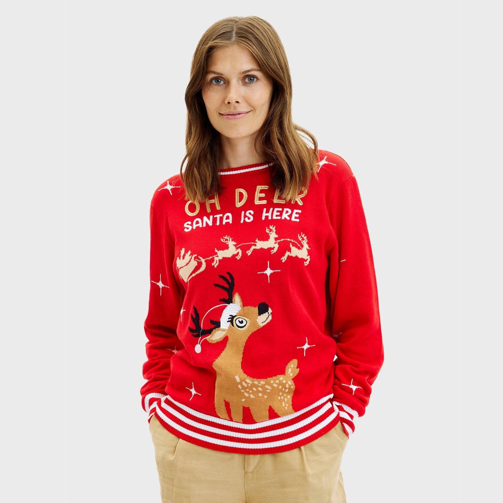 Oh Deer Sweater - Dames.
