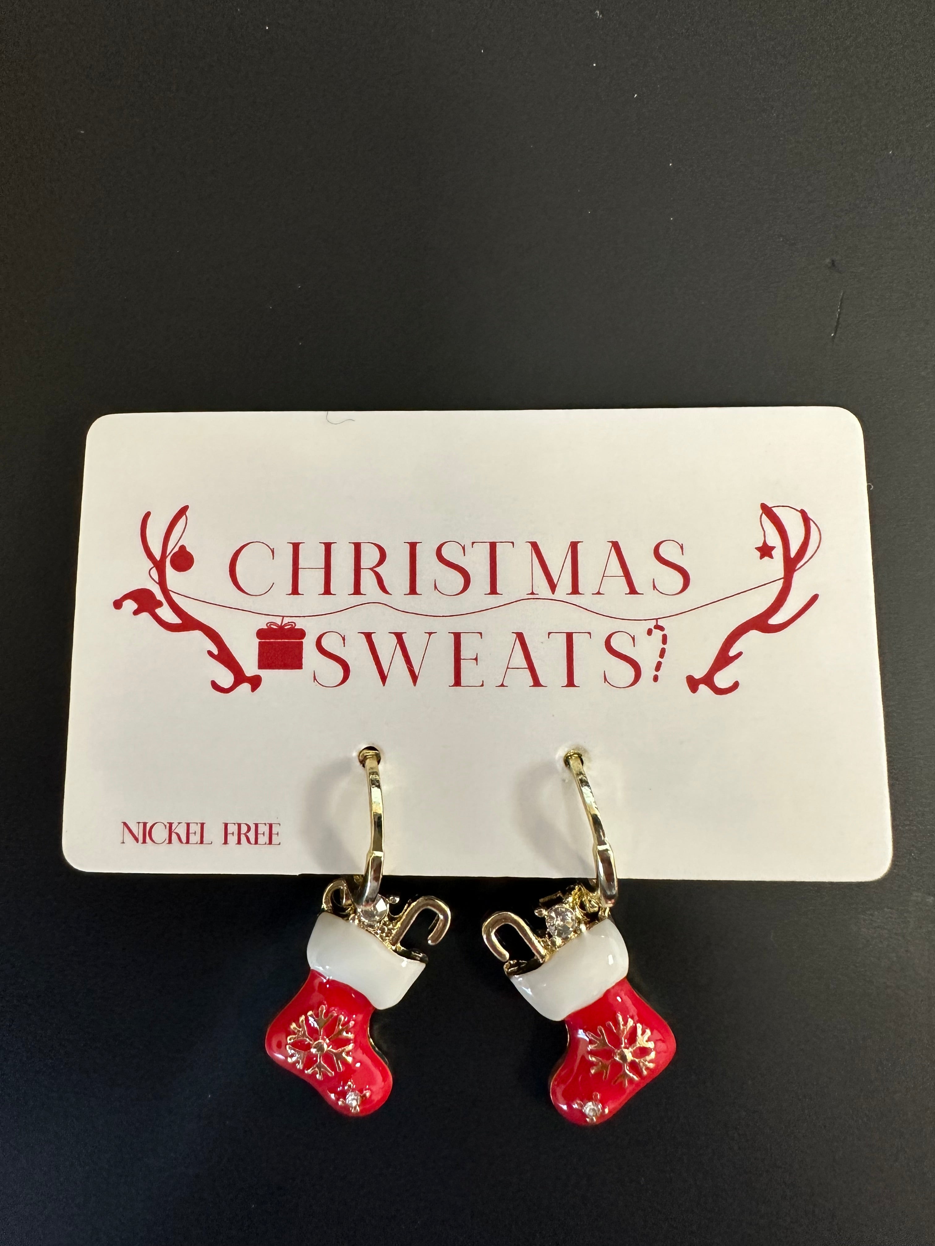 The Christmas Sock Earring