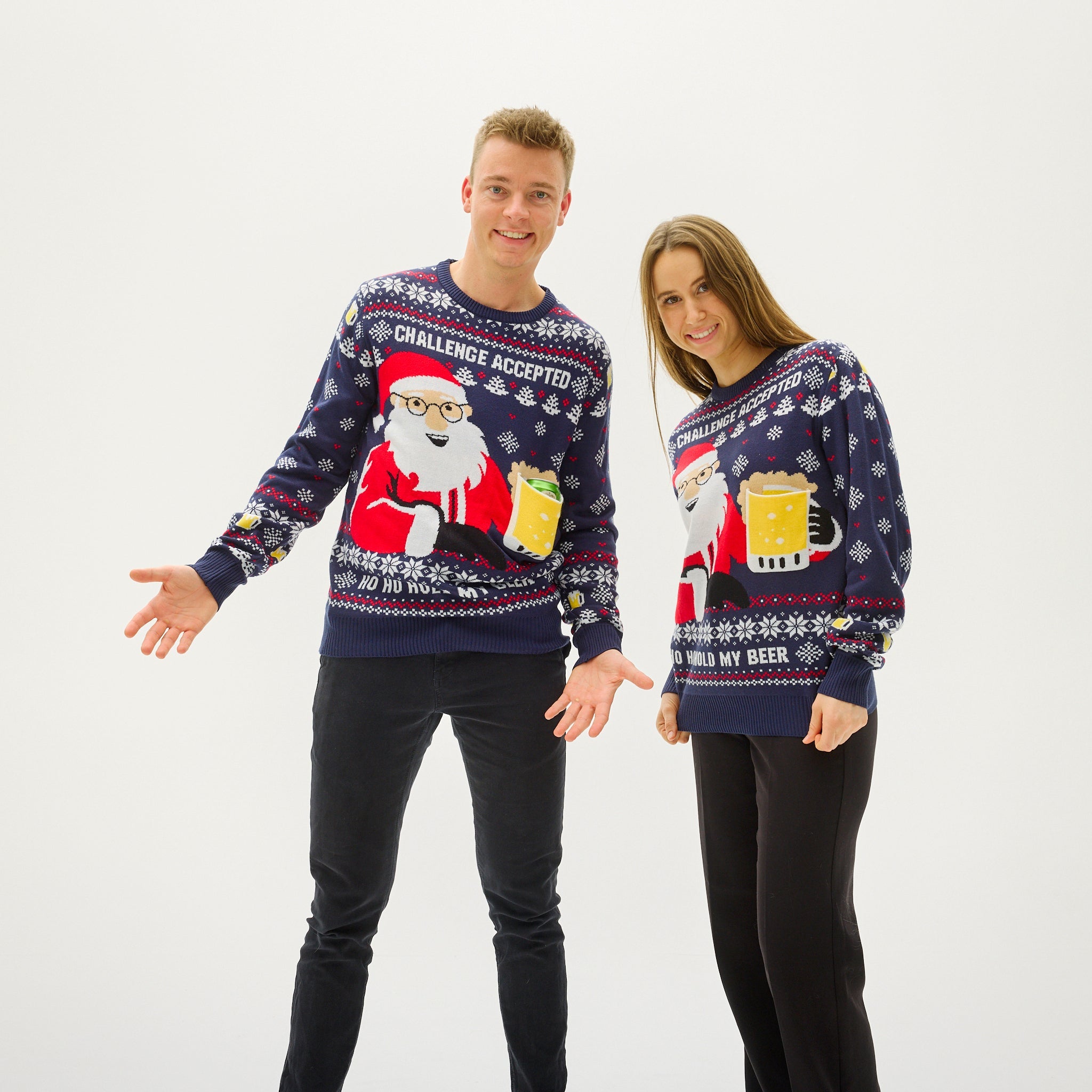 Ho Ho Hold My Beer Sweater - Dames