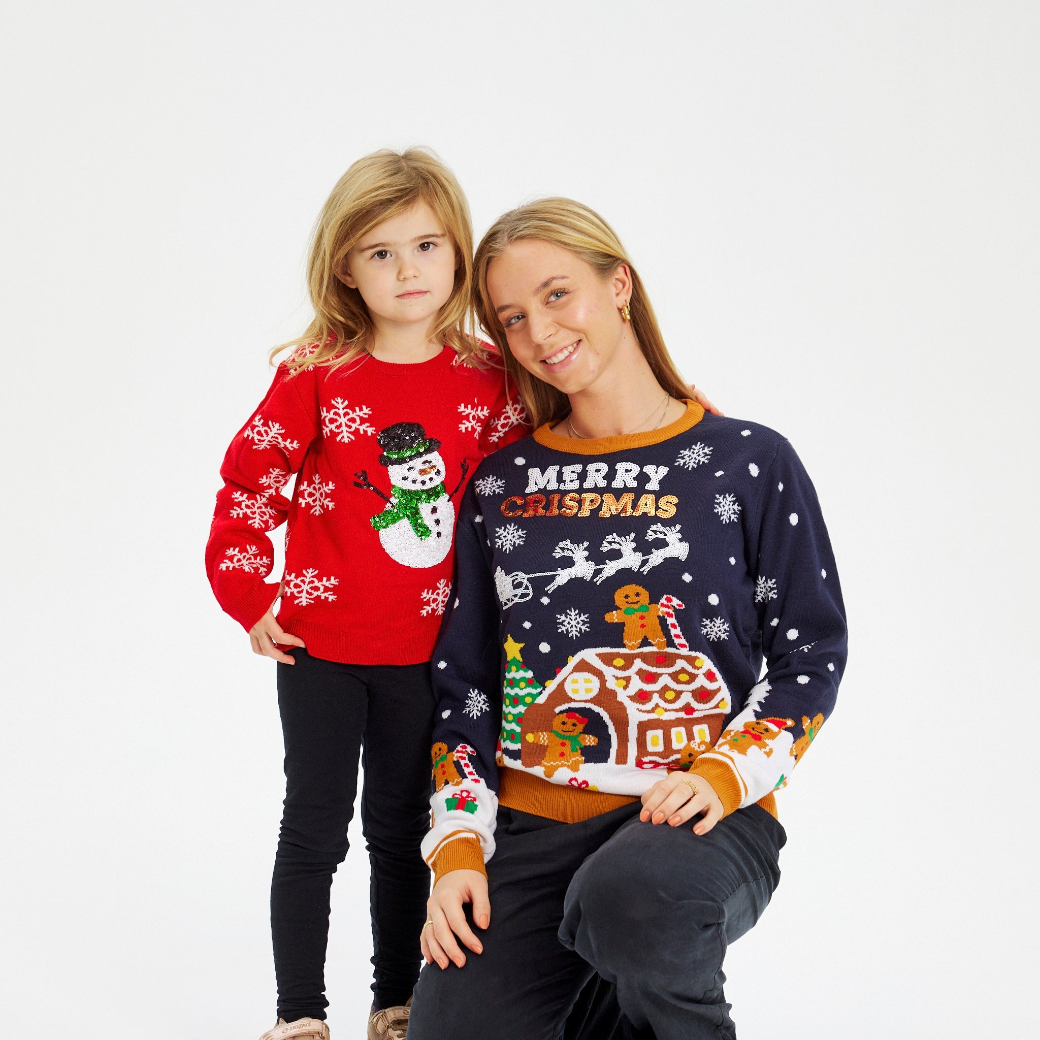 Snowman red kersttrui - Kinderen